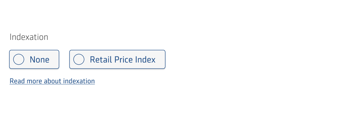 Old indexation question layout, showing more technical language.